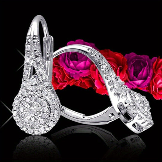 Classic Cubic Zirconia Drop Earrings