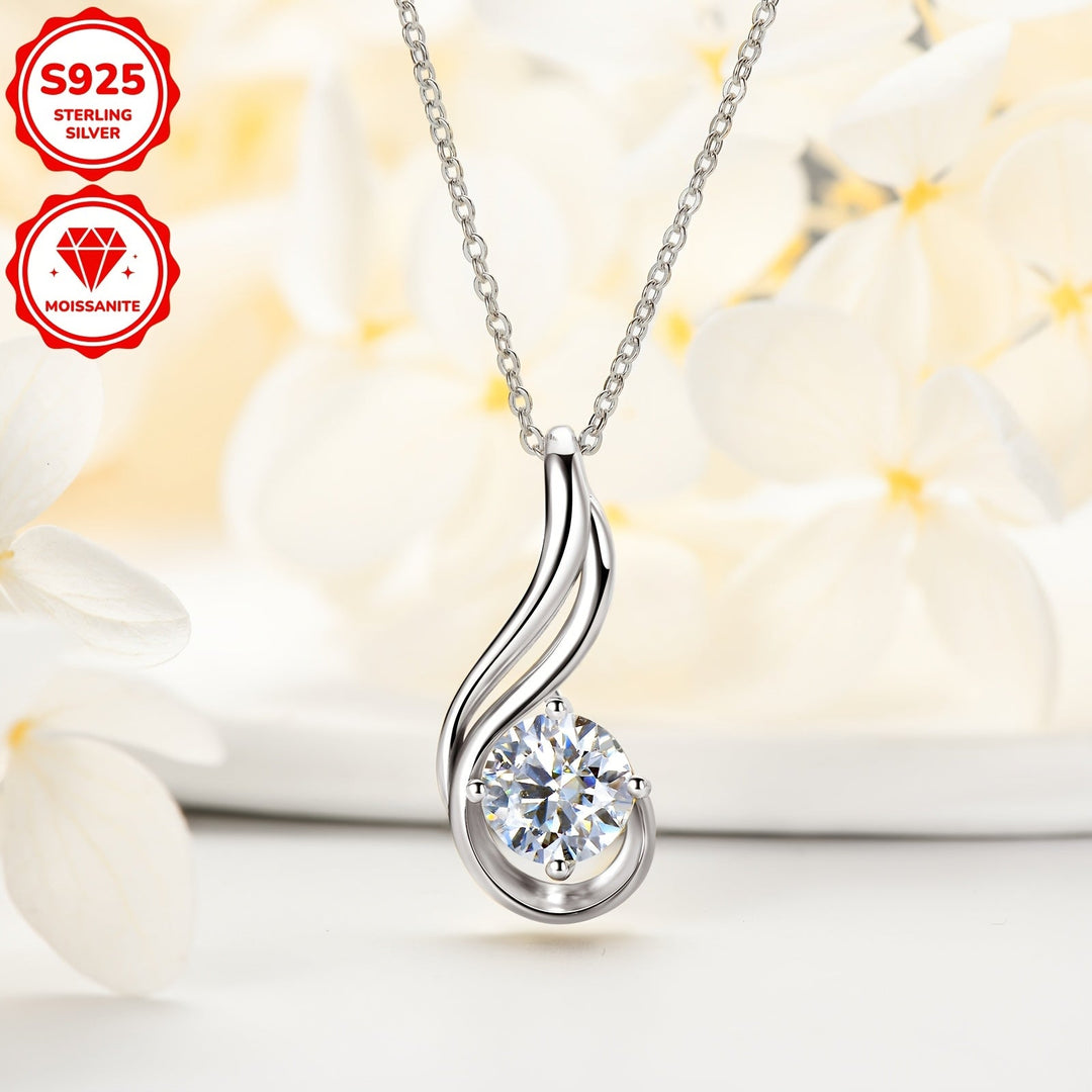 Elegant 2ct Moissanite Pendant Necklace
