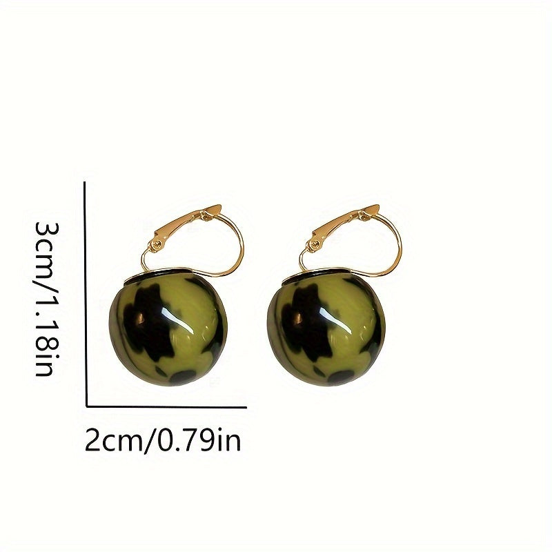 Timeless Resin Dangle Earrings