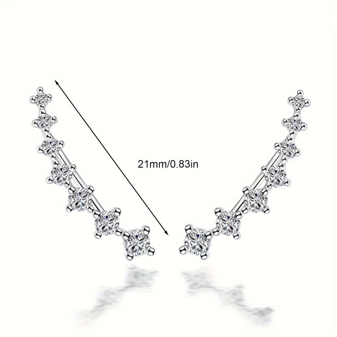 Stylish Seven Stone Design Earrings