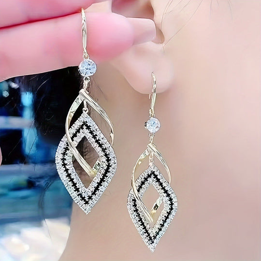 Stylish Double Layer Drop Earrings