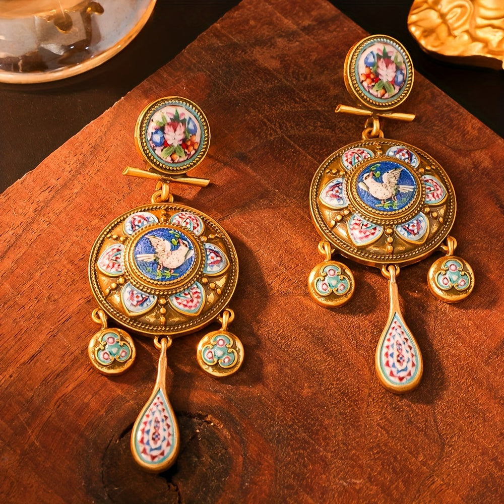 Colorful Modern Flower Earrings