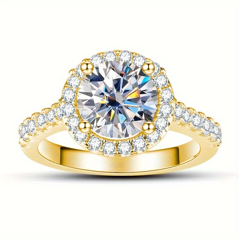 Stylish Moissanite Engagement Ring