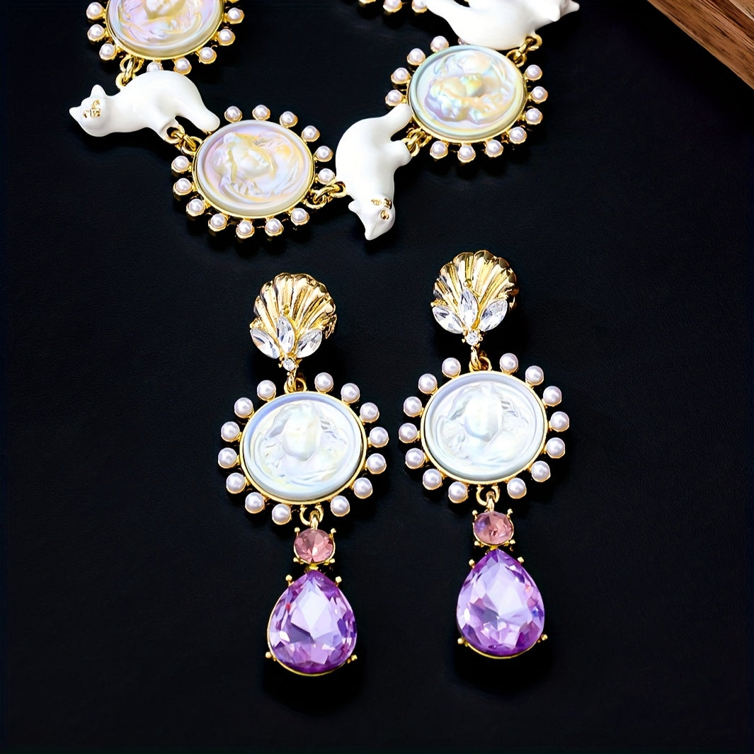 Exquisite Trendy Face Teardrop Earrings