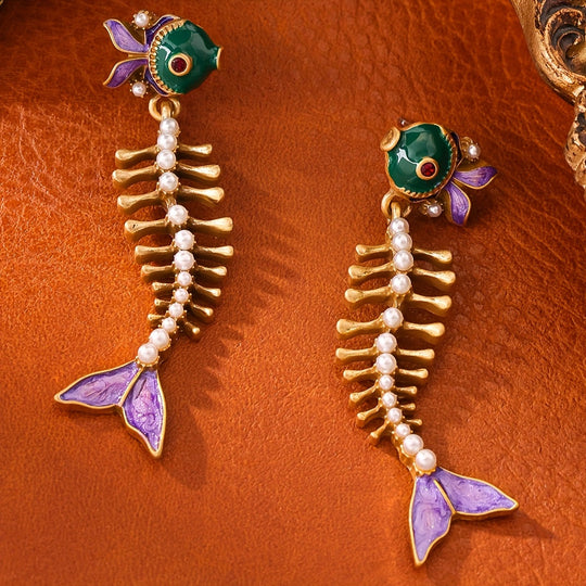 Trendy Bohemian Fish Earrings