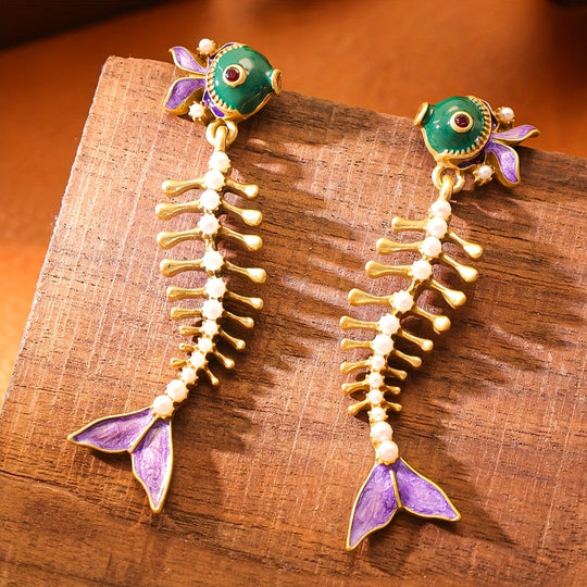 Trendy Bohemian Fish Earrings