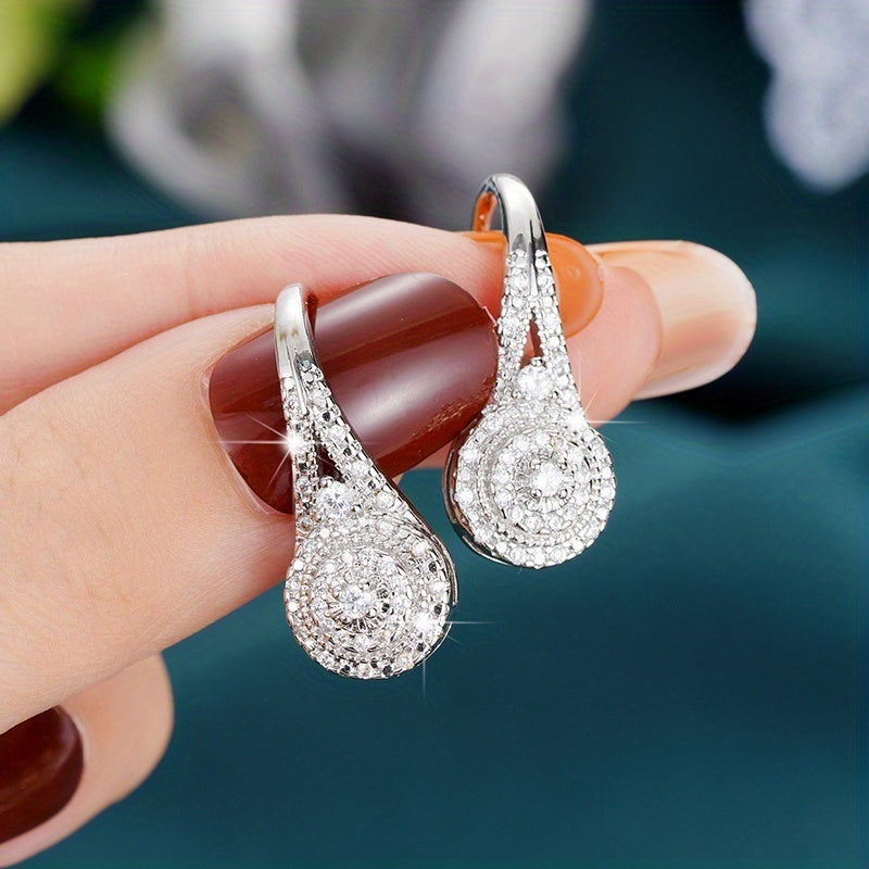 Classic Cubic Zirconia Drop Earrings