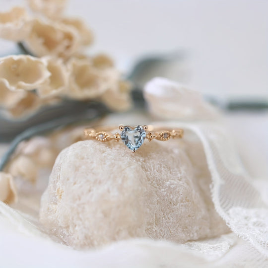 Elegant Minimalist Heart-Shaped Ring
