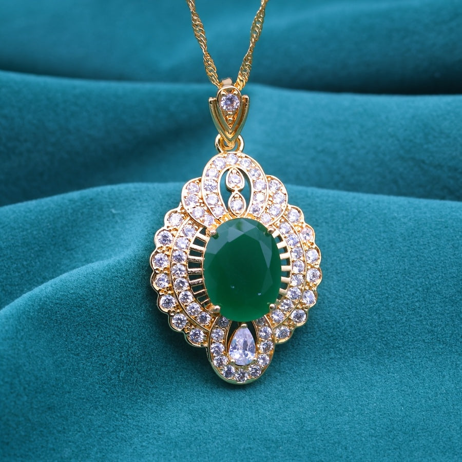 Minimalist Elegant Golden Plated Copper Pendant