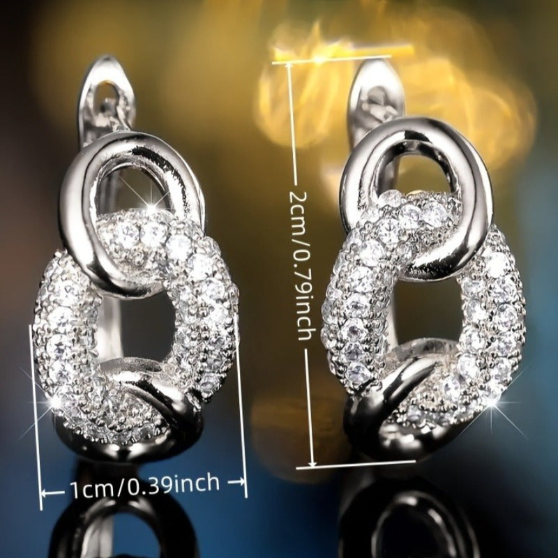 Classic Golden-Tone Elegant Hoop Earrings