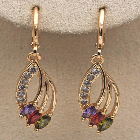 Elegant Zirconia Drop Earrings
