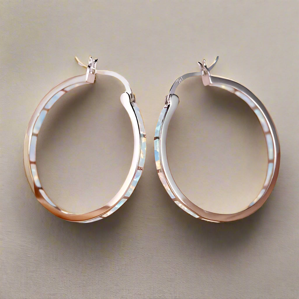 Elegant Silver Hoop Earrings