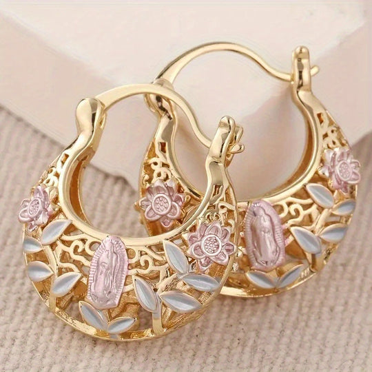 Trendy Boho KC Golden Hoop Earrings