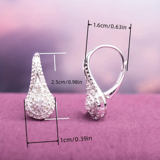Classic Cubic Zirconia Drop Earrings