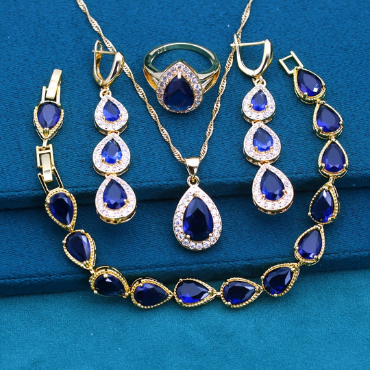 Elegant Trendy Water Drop Style Jewelry Set