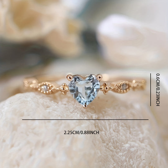 Elegant Minimalist Heart-Shaped Ring
