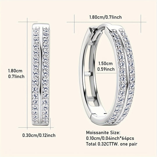 Elegant Silver Hoop Earrings