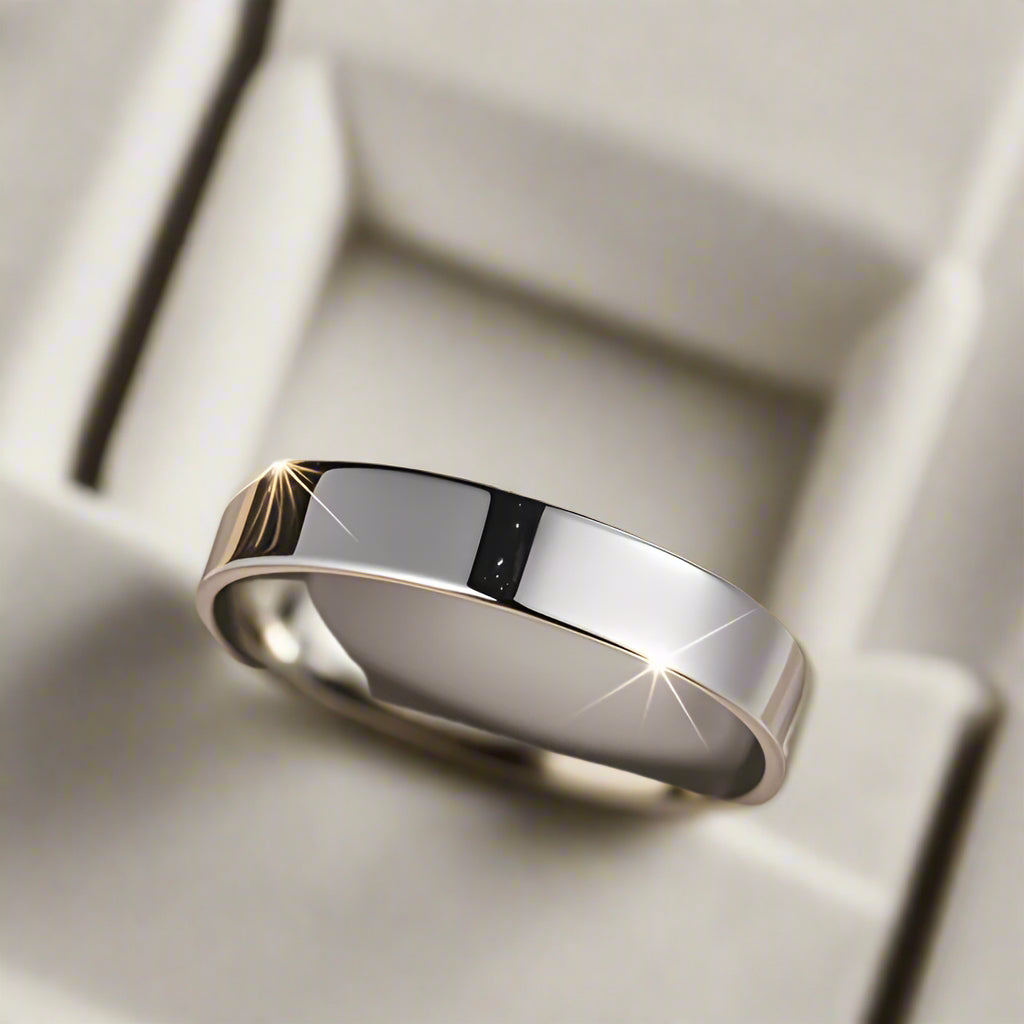 Glossy Plain Band Ring