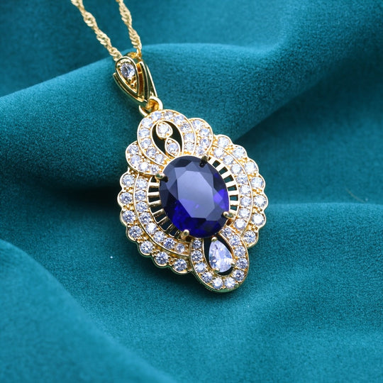 Minimalist Elegant Golden Plated Copper Pendant