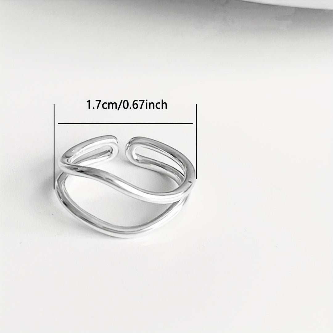 Chic Adjustable Multi-Band Open Ring
