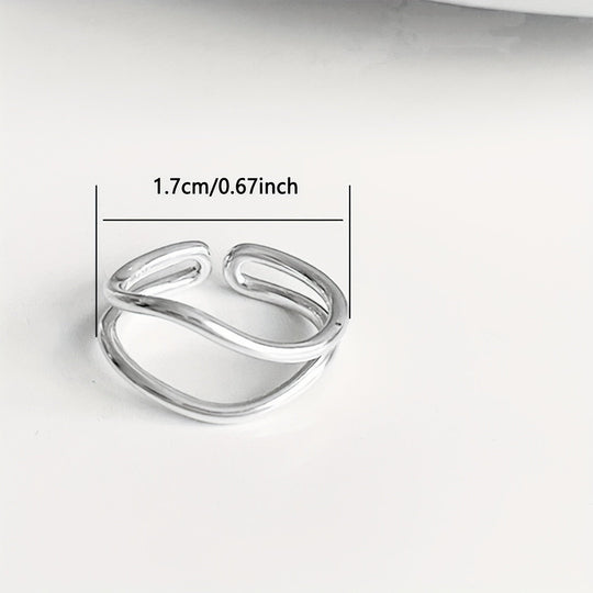 Chic Adjustable Multi-Band Open Ring