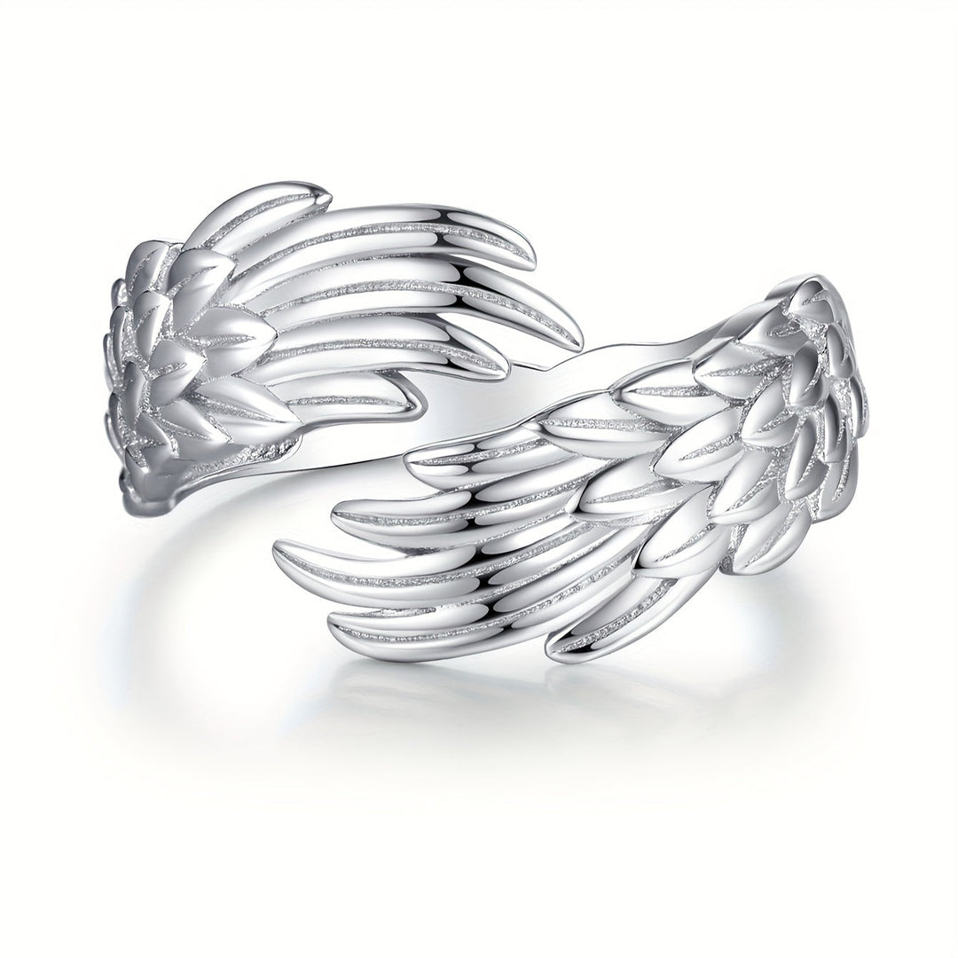 Unique Angel Wing Open Ring