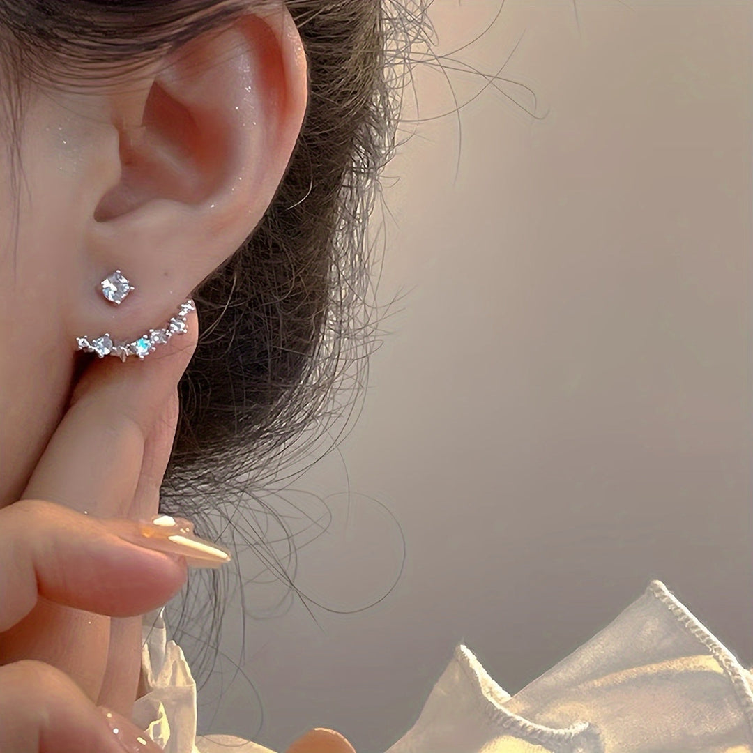 Elegant French Minimalist-Inspired Stud Earrings