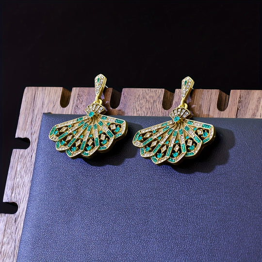 Timeless Copper Alloy Earrings with Rhinestone