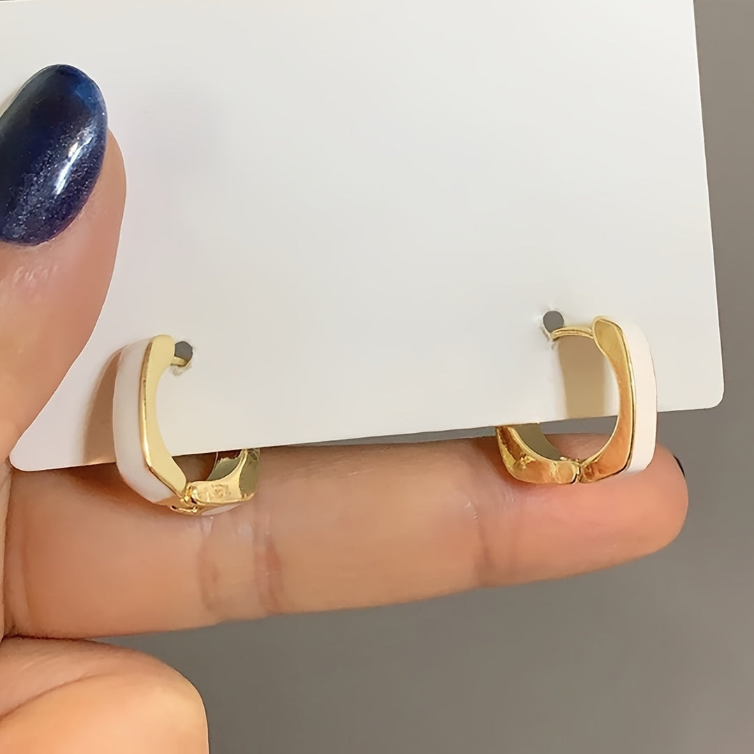 Elegant & Chic Square Hoop Earrings