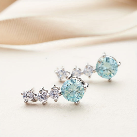 Luxurious Silver Dangle Earrings