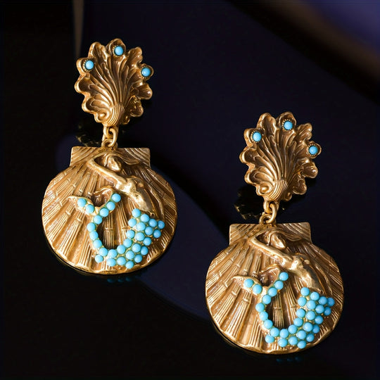 Trendy Mermaid Shell Earrings
