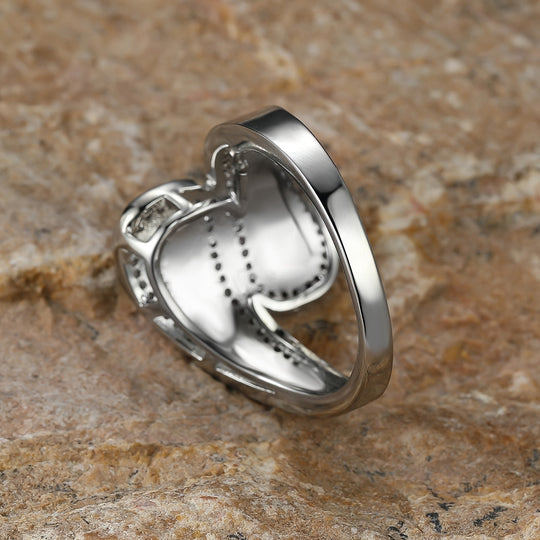 Boho Classic White Opal Stone Ring