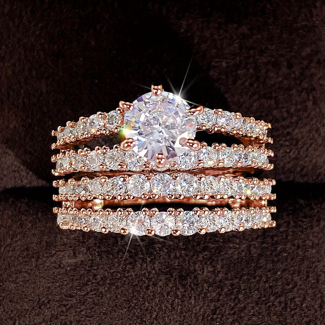 2-Piece Zirconia Engagement Ring
