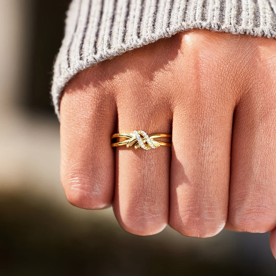 Adjustable Cubic Zirconia Cuff Ring