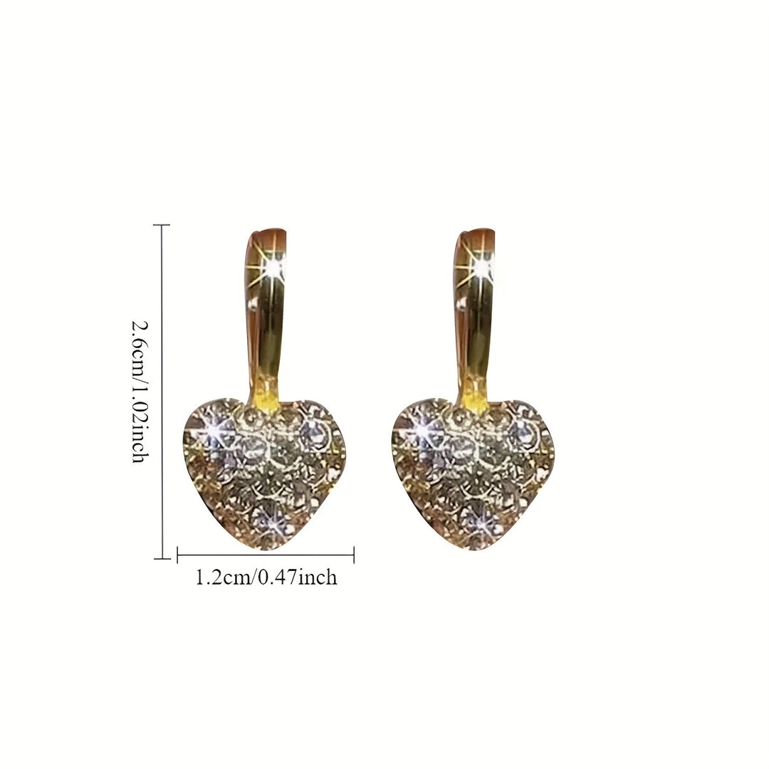 Trendy Heart Drop Earrings