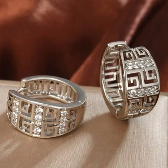 Elegant Retro Hoop Earrings