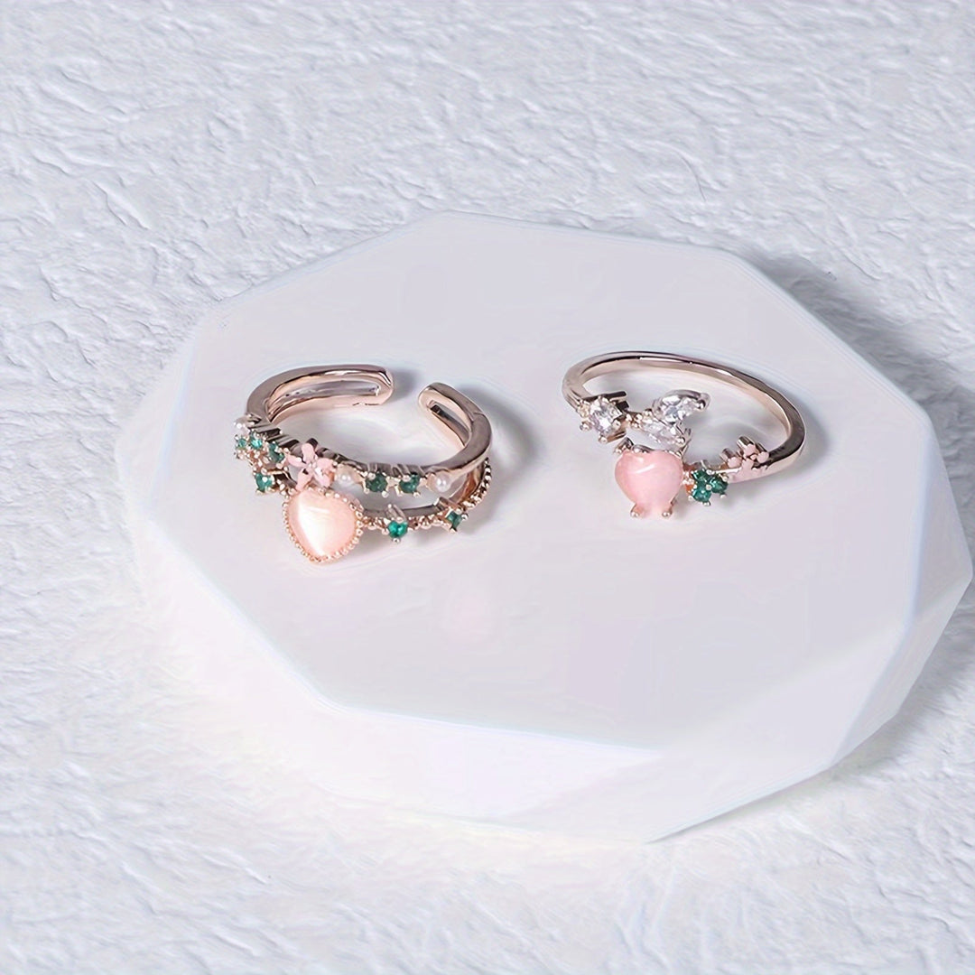 Stylish Heart Open Ring