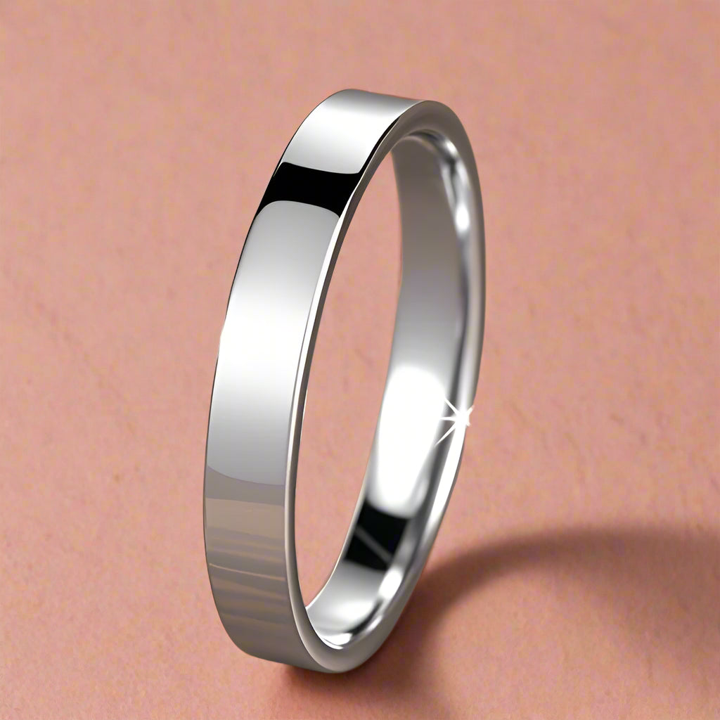 Glossy Plain Band Ring