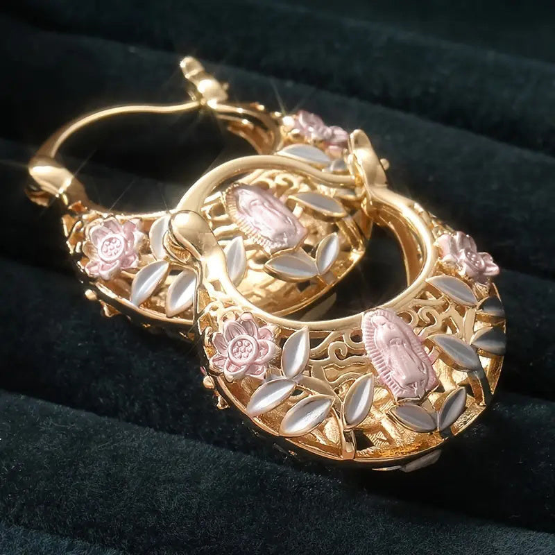 Trendy Boho KC Golden Hoop Earrings