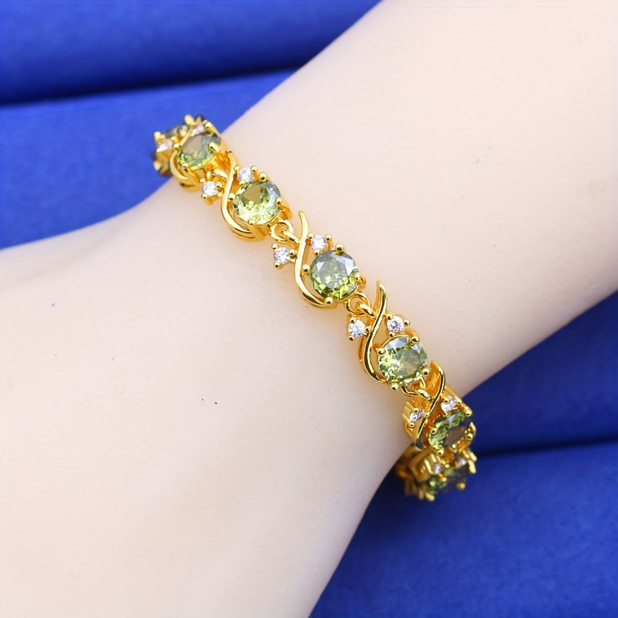 Elegant Stylish-Inspired Golden Copper Bracelet