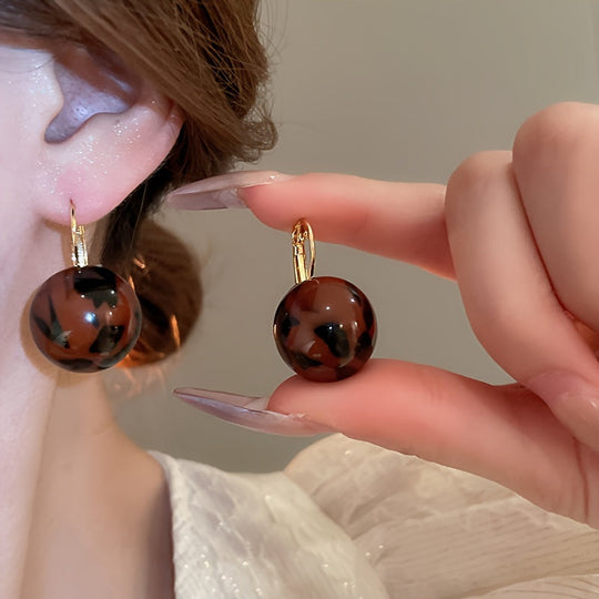 Timeless Resin Dangle Earrings