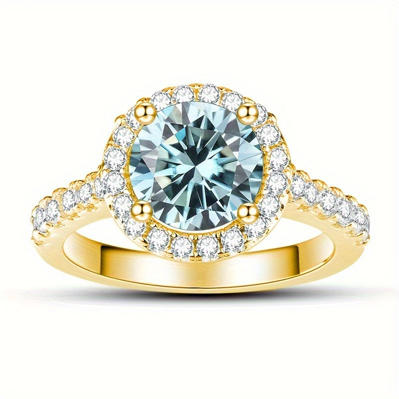 Stylish Moissanite Engagement Ring