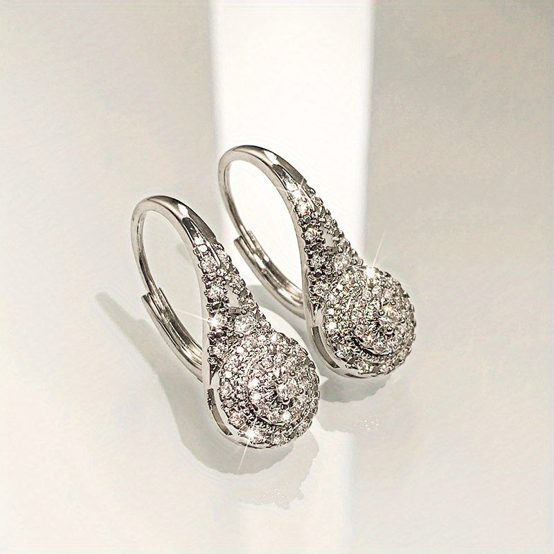 Classic Cubic Zirconia Drop Earrings