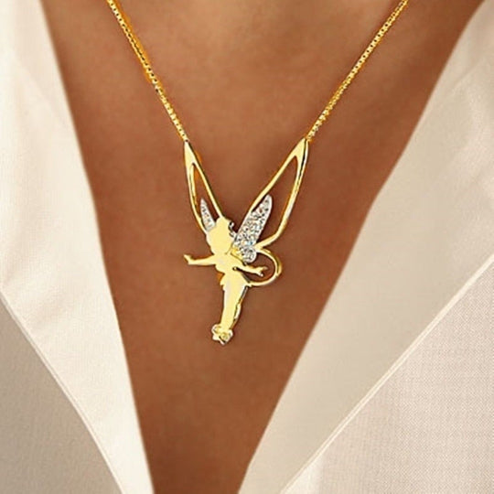 Lucky Fairy Necklace in Gold