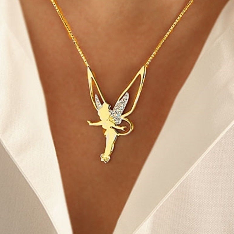 Lucky Fairy Necklace in Gold