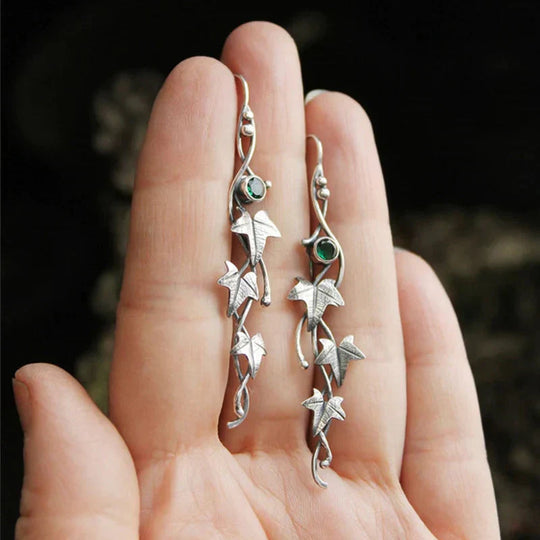 Minimalist Leaf Elf Earrings