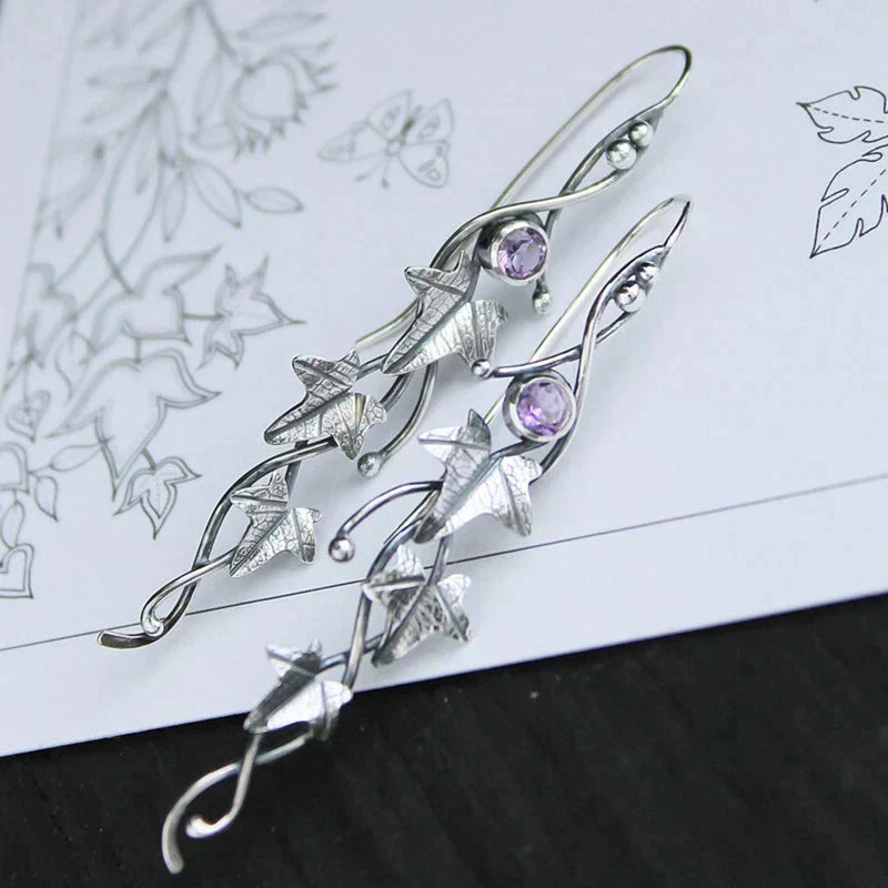 Minimalist Leaf Elf Earrings