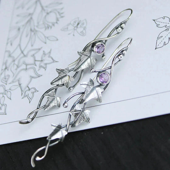 Minimalist Leaf Elf Earrings