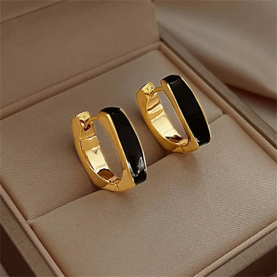 Light Trendy Rhinestone Hoops
