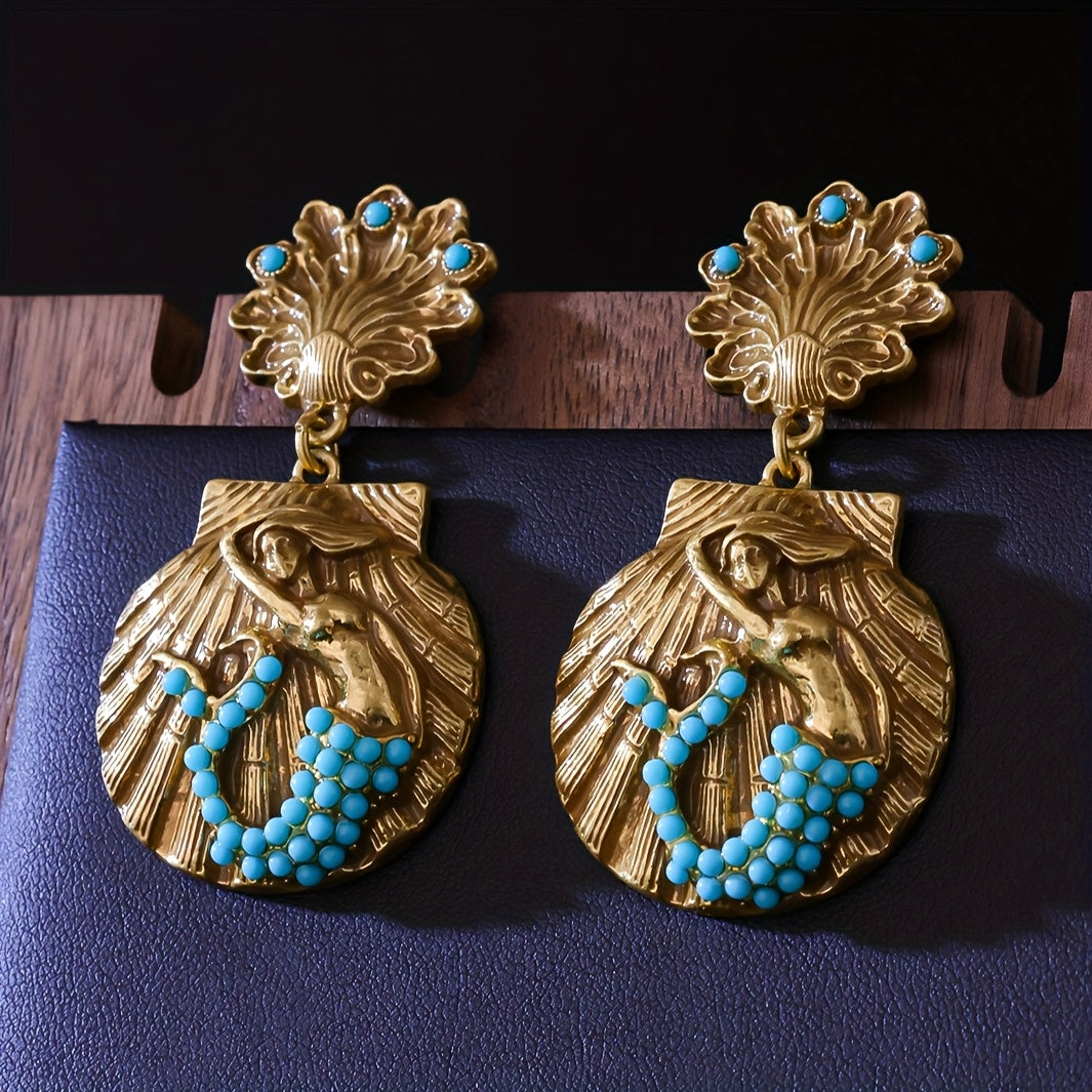 Trendy Mermaid Shell Earrings